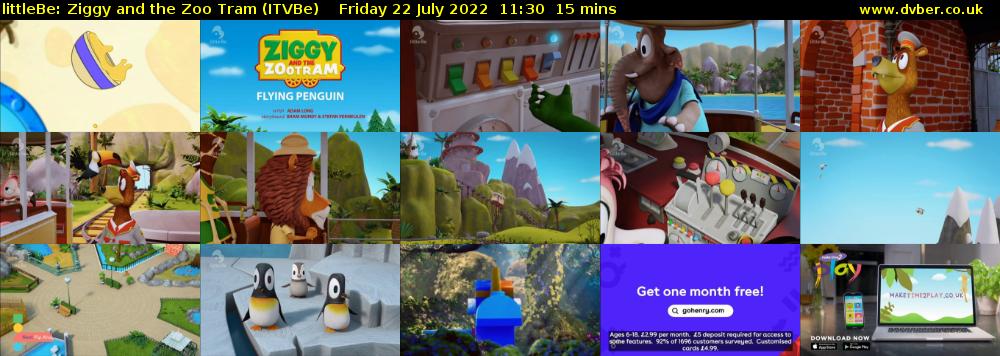 littleBe: Ziggy and the Zoo Tram (ITVBe) Friday 22 July 2022 11:30 - 11:45