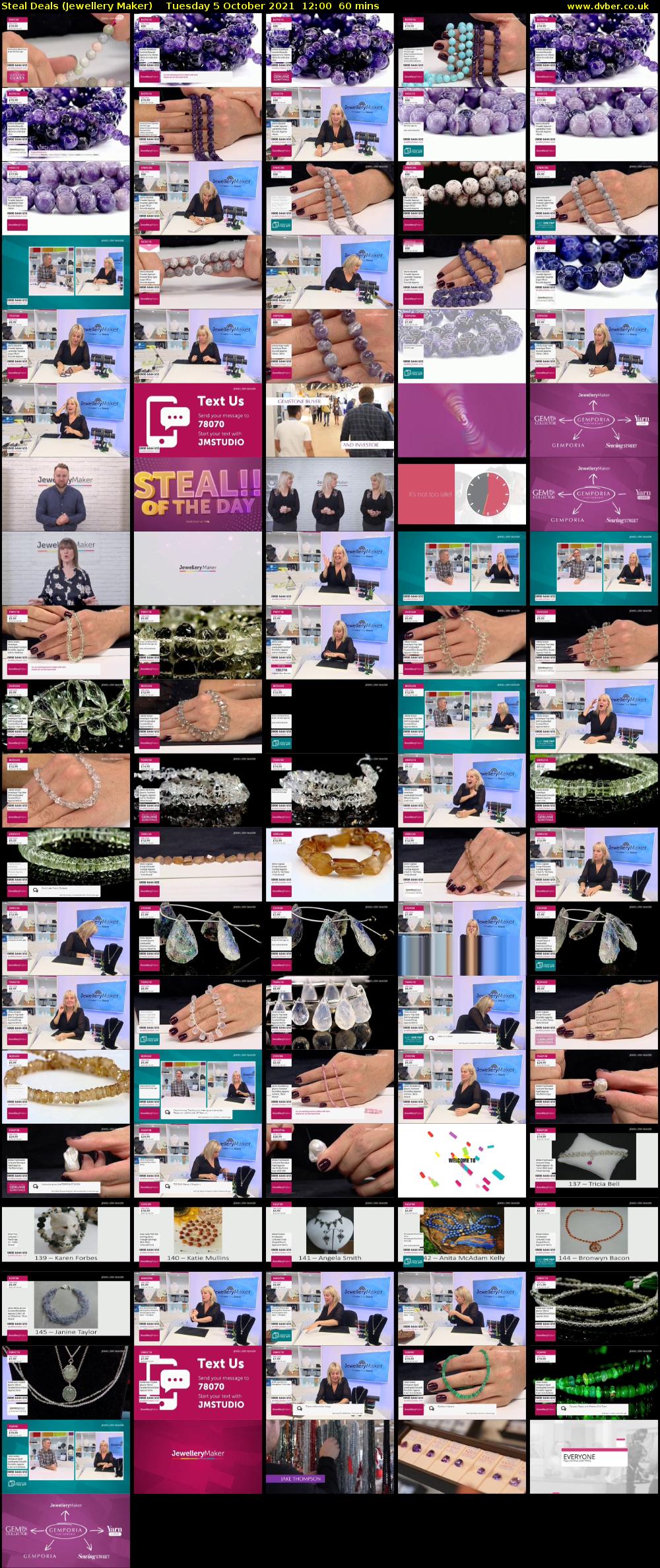Steal Deals (Jewellery Maker) Tuesday 5 October 2021 12:00 - 13:00
