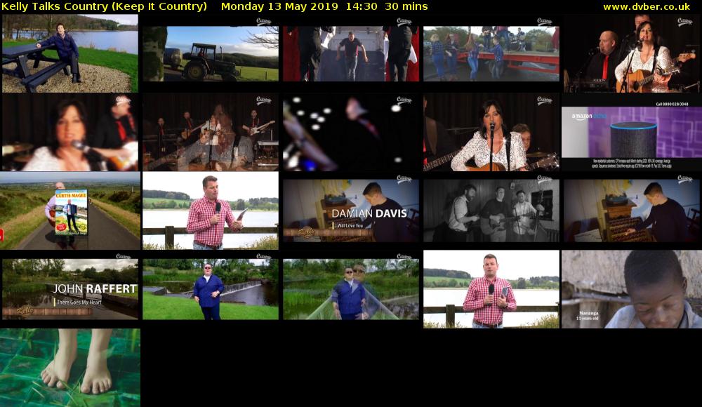 Kelly Talks Country (Keep It Country) Monday 13 May 2019 14:30 - 15:00