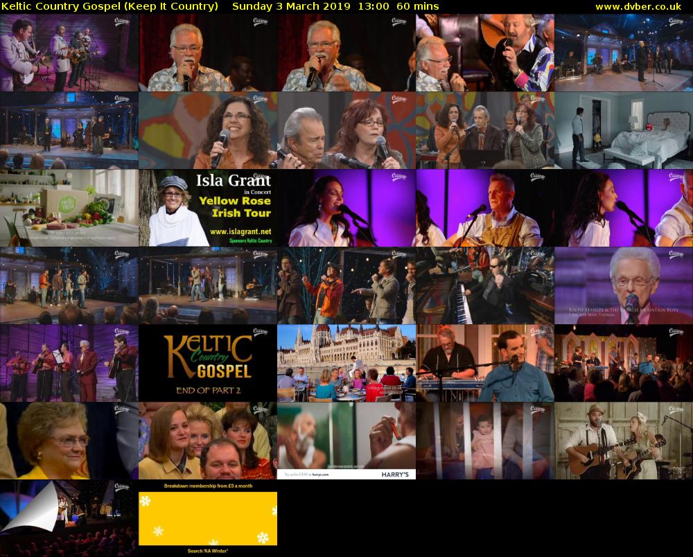 Keltic Country Gospel (Keep It Country) Sunday 3 March 2019 13:00 - 14:00