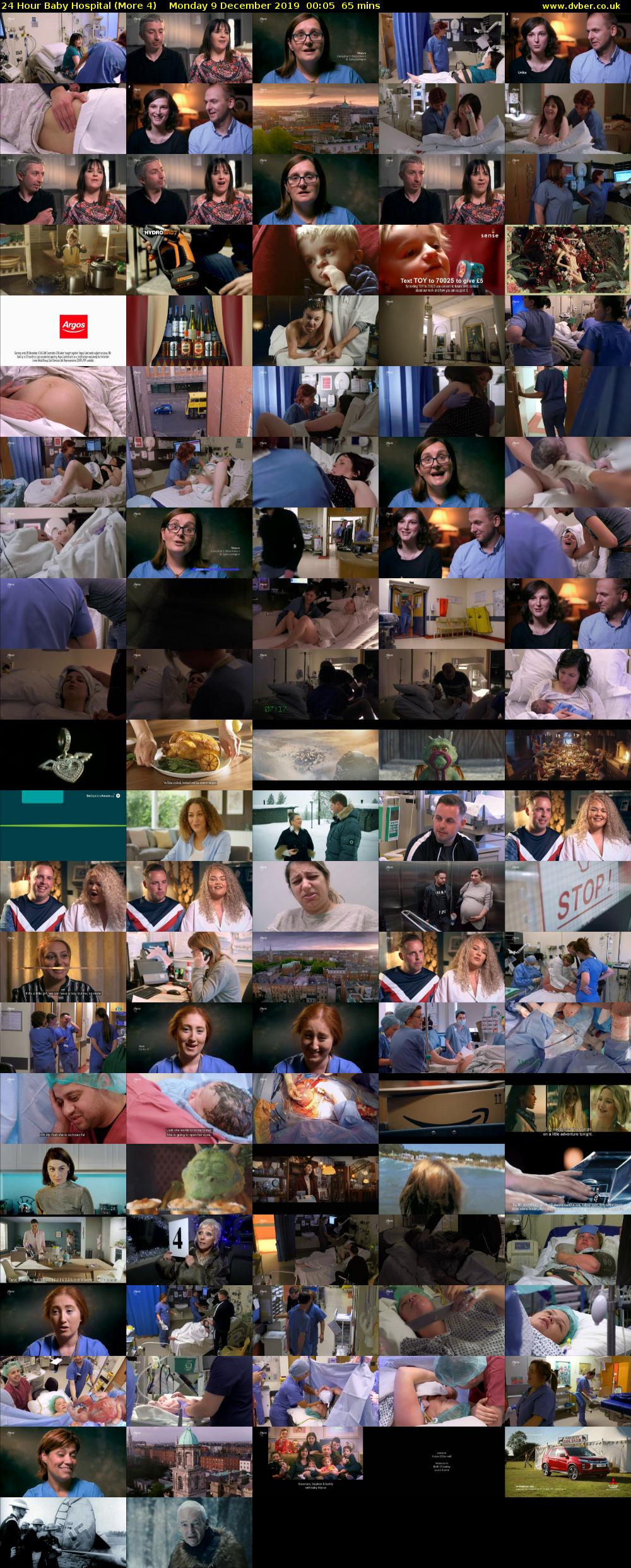 24 Hour Baby Hospital (More 4) Monday 9 December 2019 00:05 - 01:10