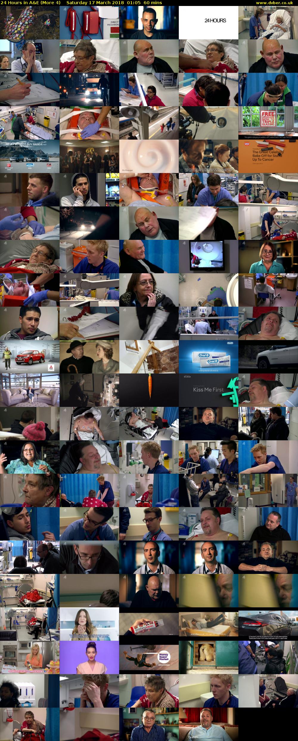 24 Hours in A&E (More 4) Saturday 17 March 2018 01:05 - 02:05