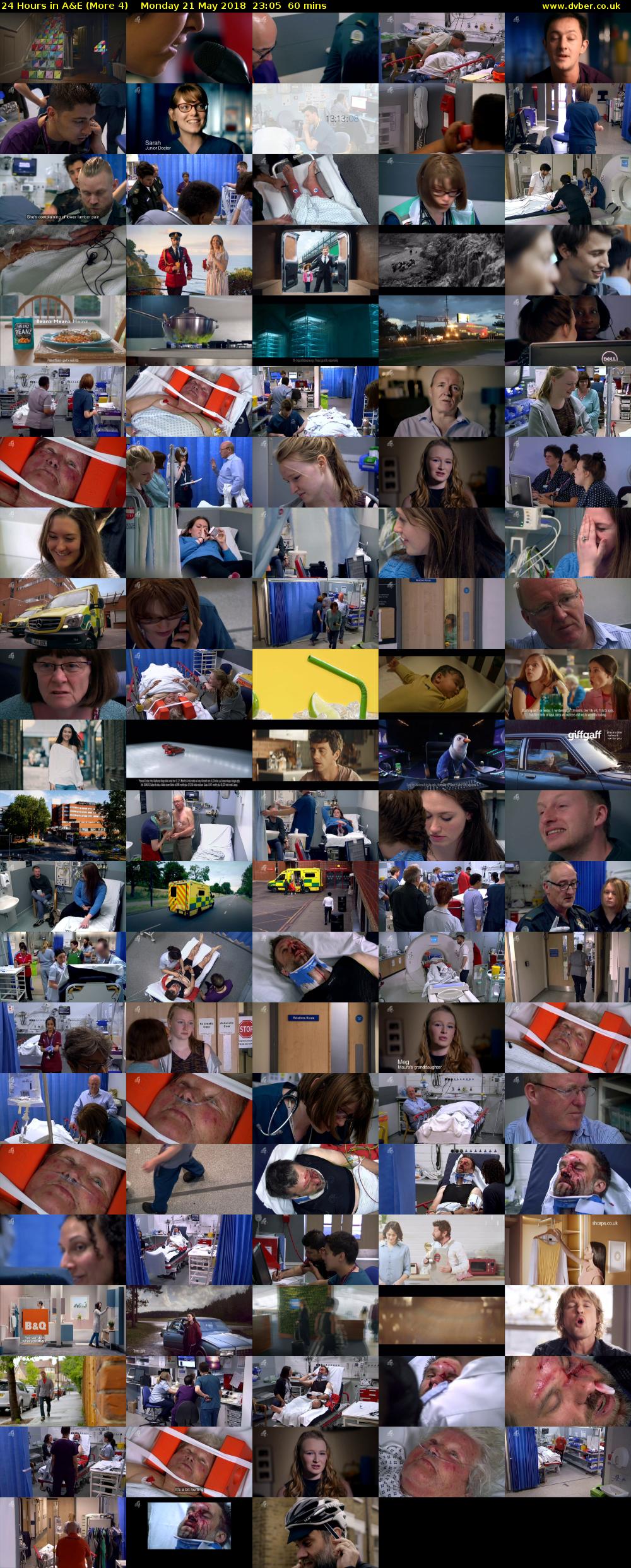 24 Hours in A&E (More 4) Monday 21 May 2018 23:05 - 00:05