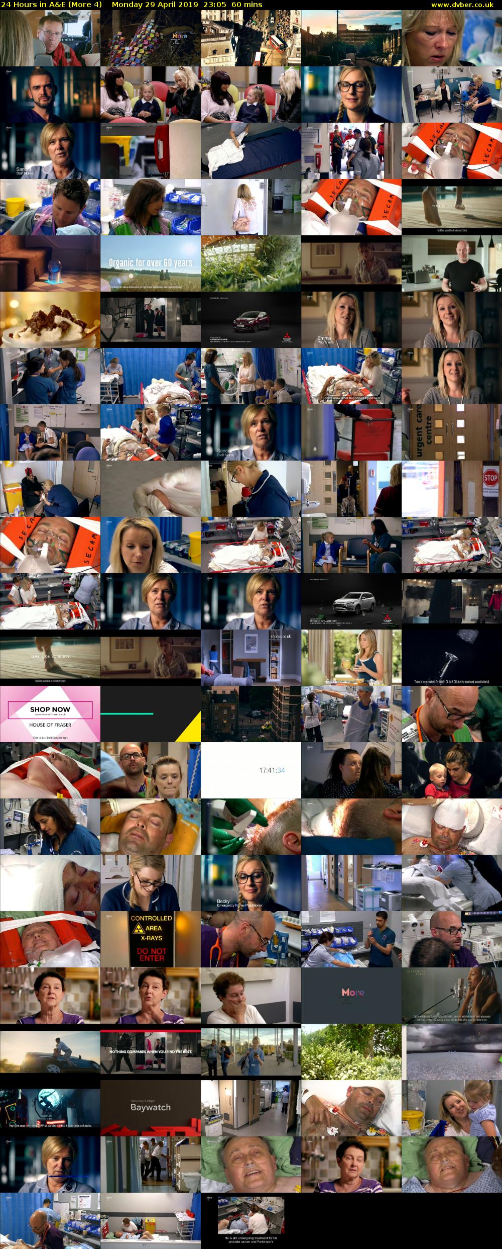 24 Hours in A&E (More 4) Monday 29 April 2019 23:05 - 00:05