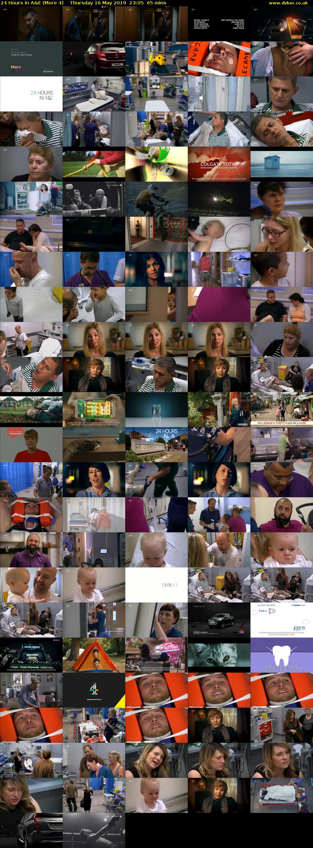 24 Hours in A&E (More 4) Thursday 16 May 2019 23:05 - 00:10
