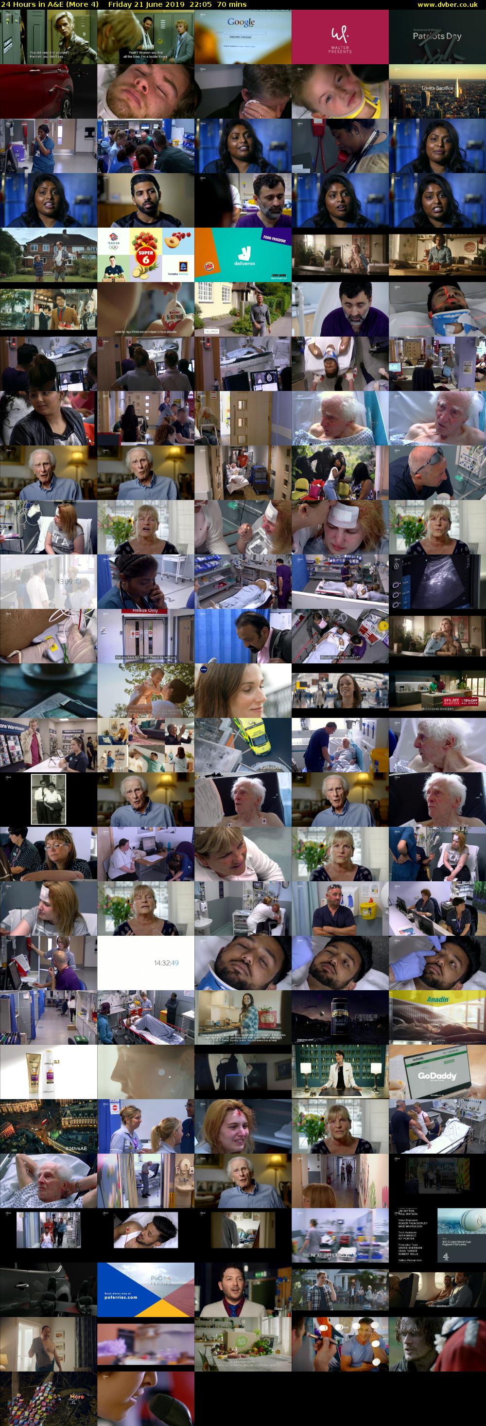 24 Hours in A&E (More 4) Friday 21 June 2019 22:05 - 23:15
