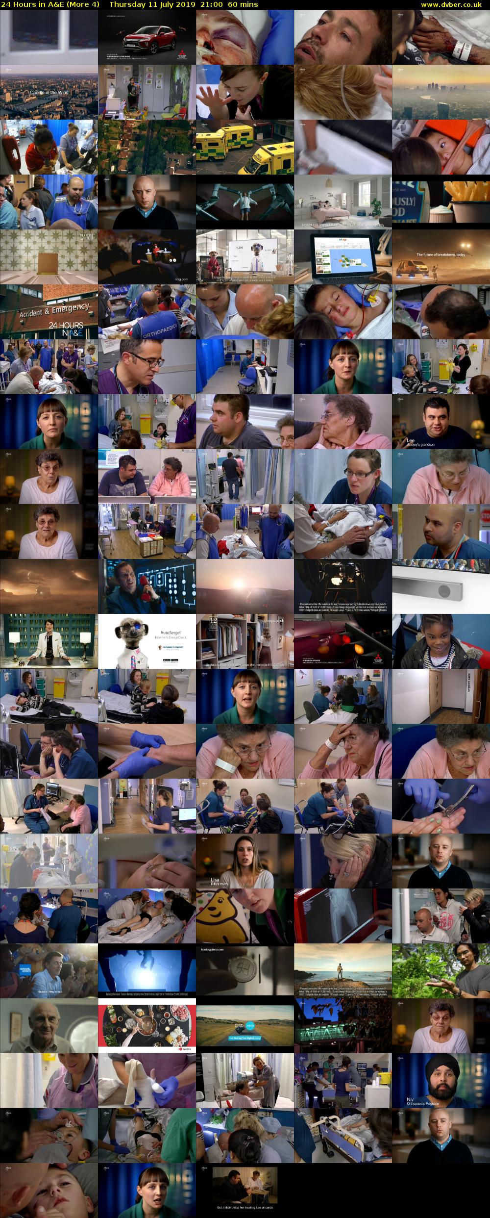 24 Hours in A&E (More 4) Thursday 11 July 2019 21:00 - 22:00