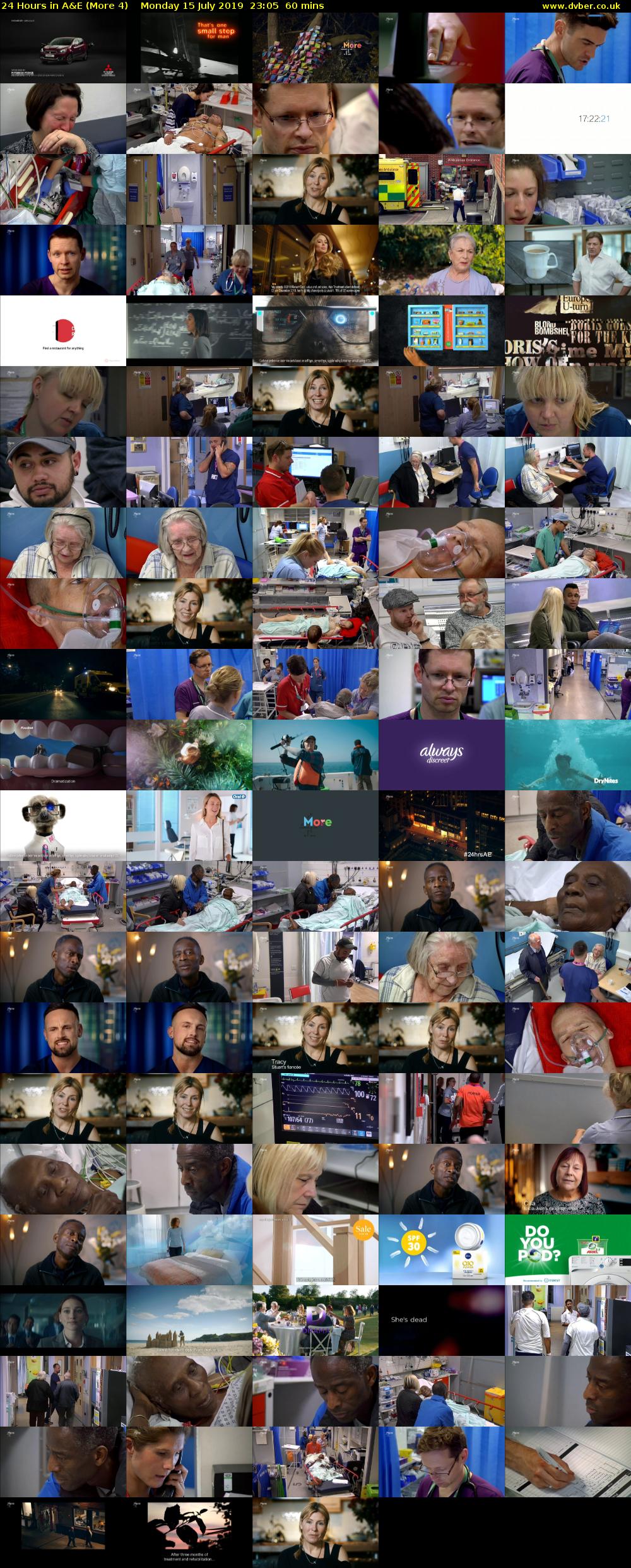 24 Hours in A&E (More 4) Monday 15 July 2019 23:05 - 00:05