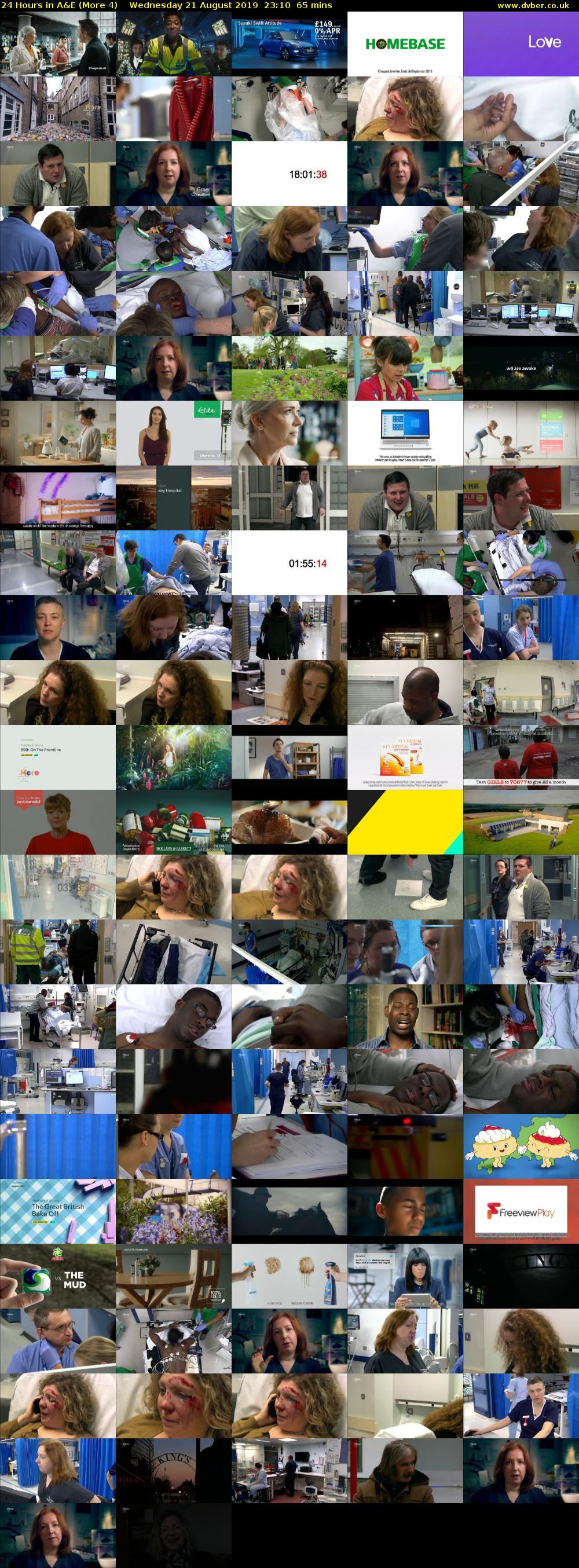 24 Hours in A&E (More 4) Wednesday 21 August 2019 23:10 - 00:15