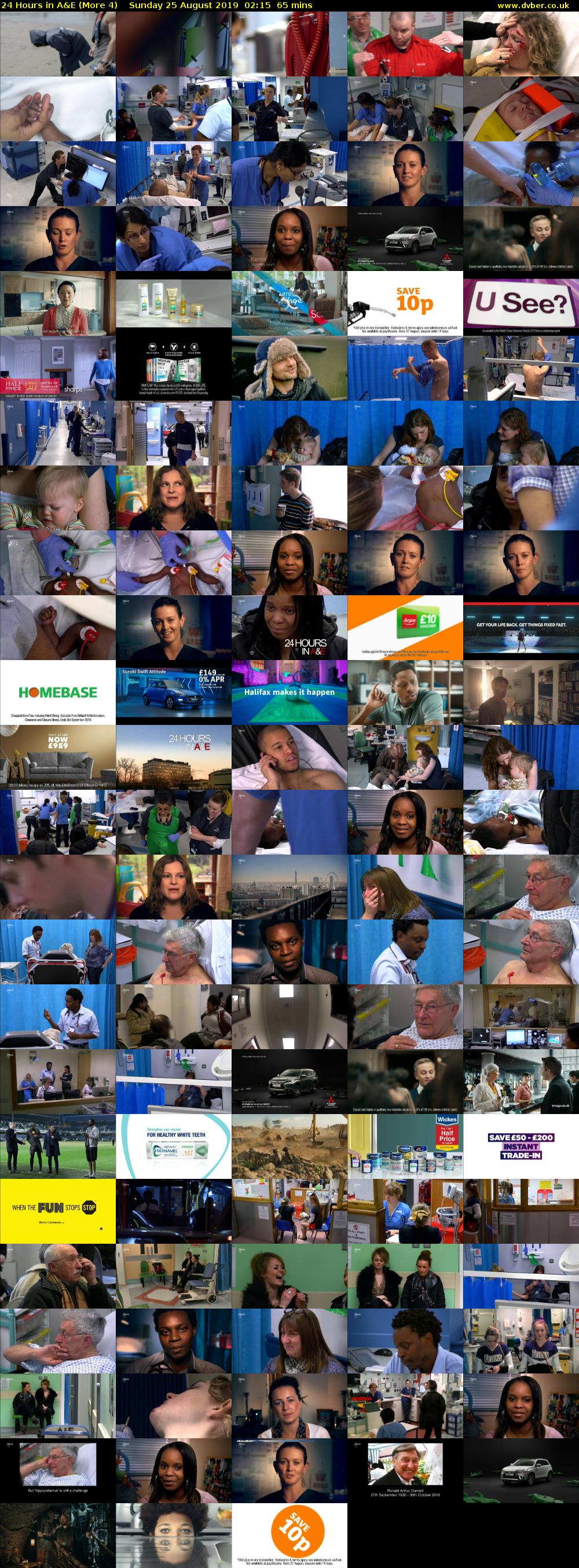 24 Hours in A&E (More 4) Sunday 25 August 2019 02:15 - 03:20