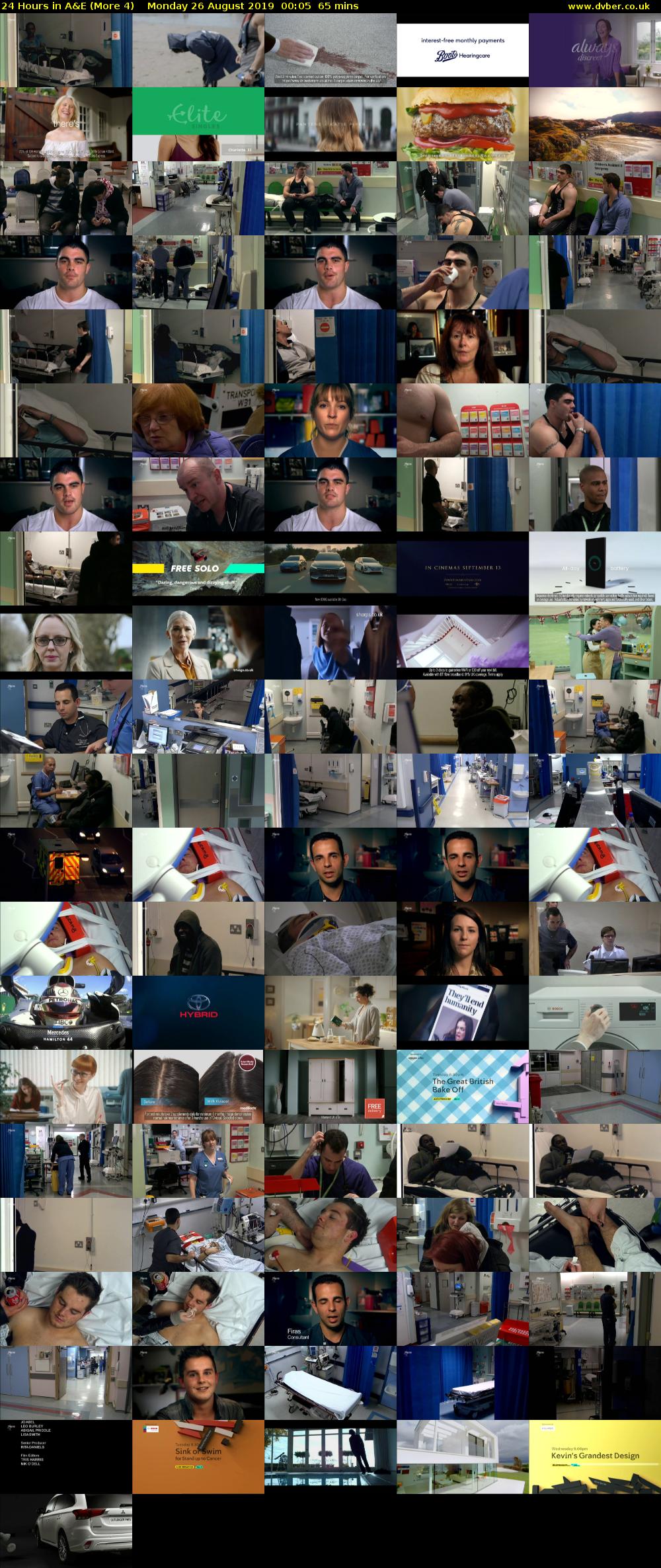 24 Hours in A&E (More 4) Monday 26 August 2019 00:05 - 01:10
