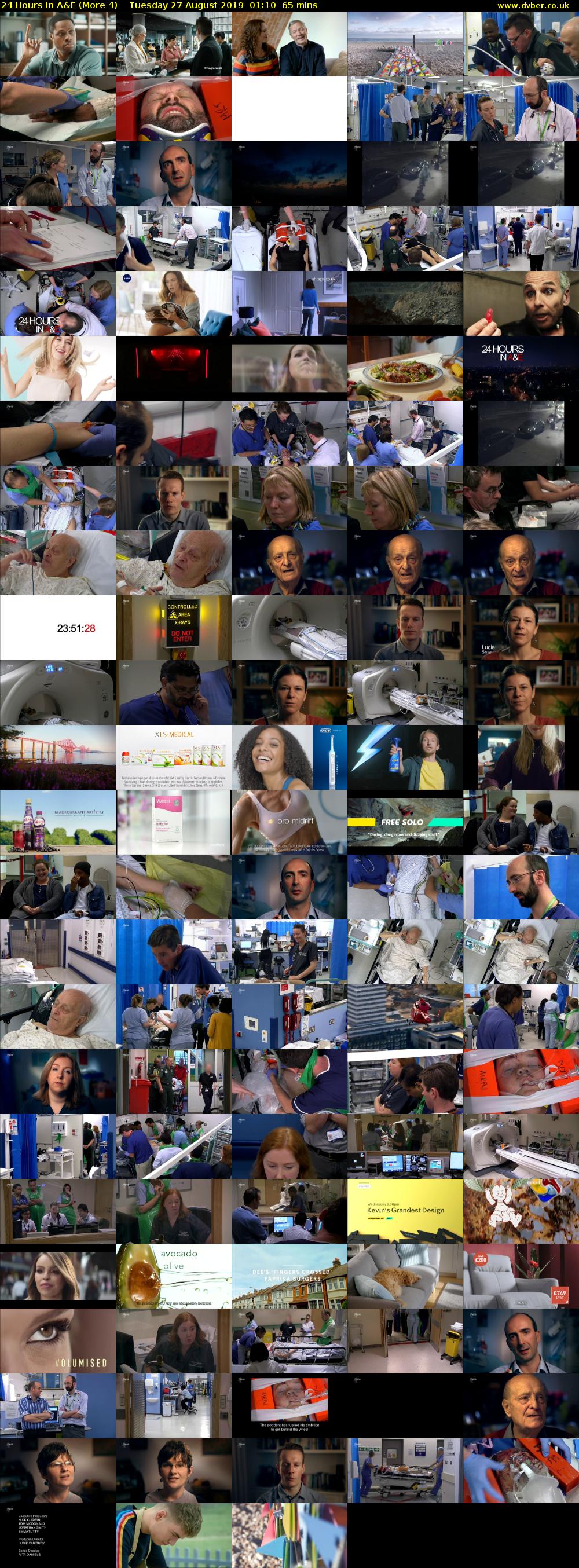 24 Hours in A&E (More 4) Tuesday 27 August 2019 01:10 - 02:15