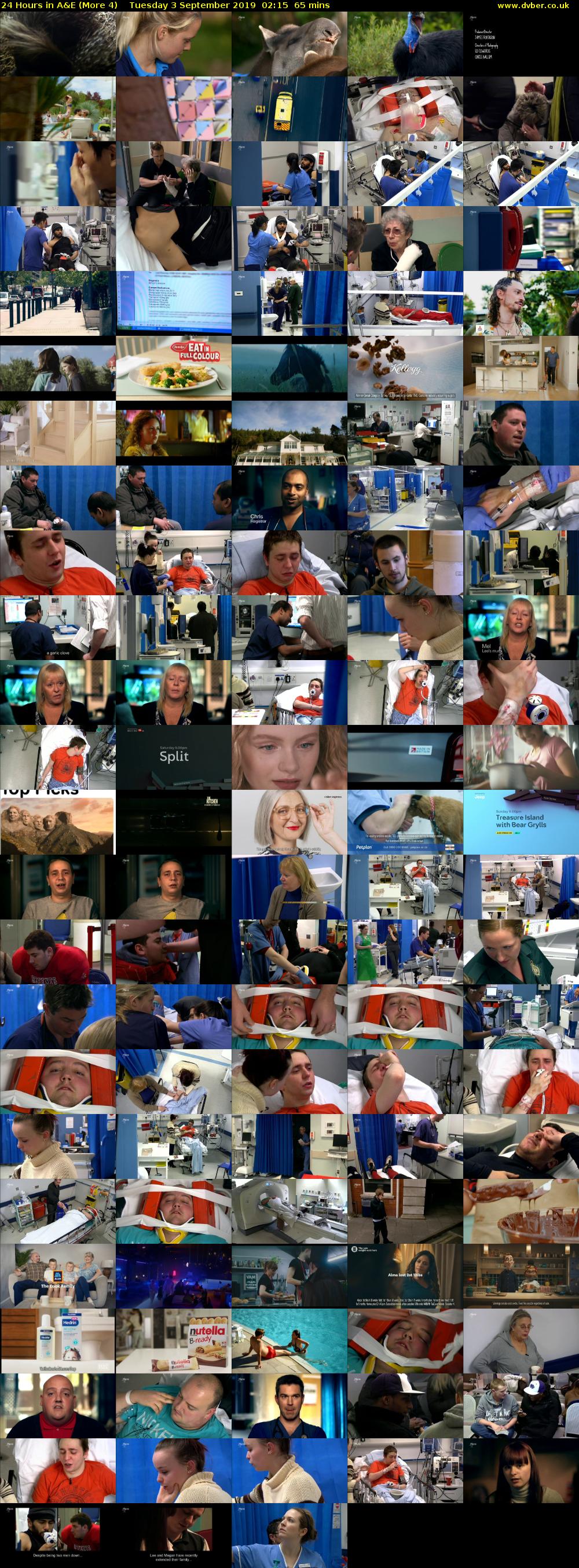 24 Hours in A&E (More 4) Tuesday 3 September 2019 02:15 - 03:20