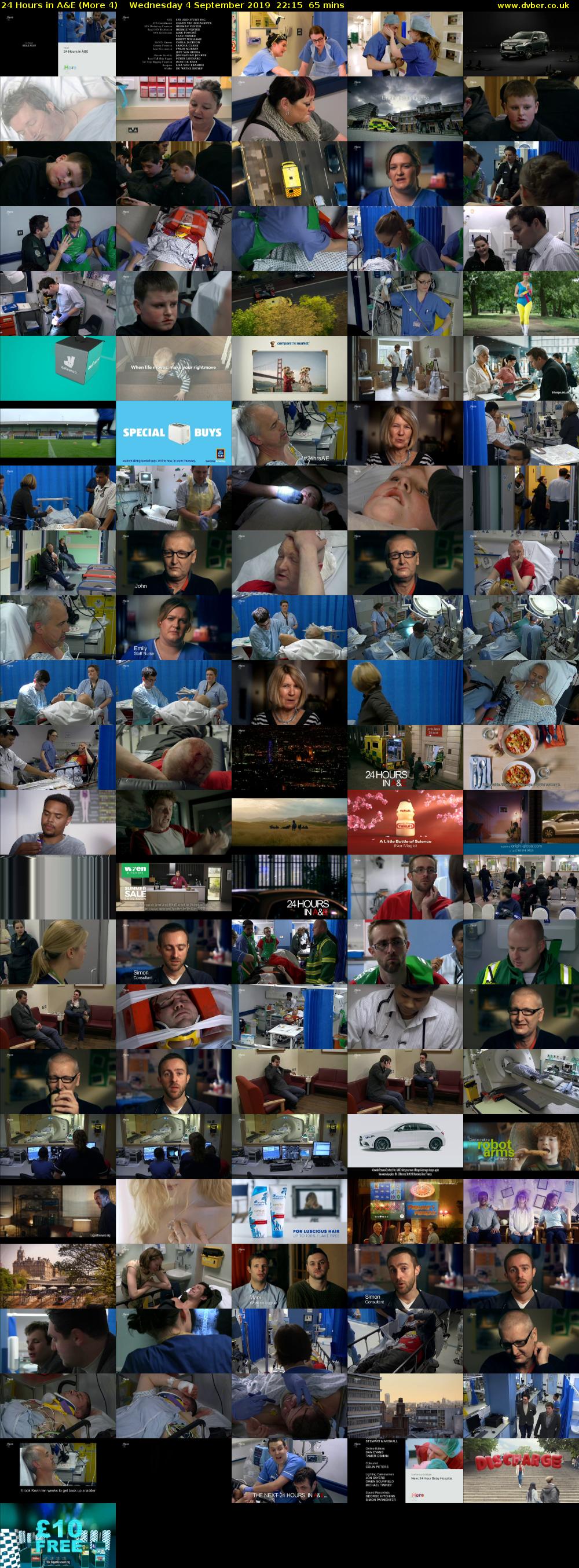 24 Hours in A&E (More 4) Wednesday 4 September 2019 22:15 - 23:20