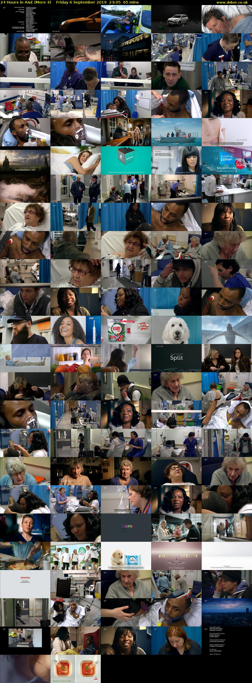 24 Hours in A&E (More 4) Friday 6 September 2019 23:05 - 00:10