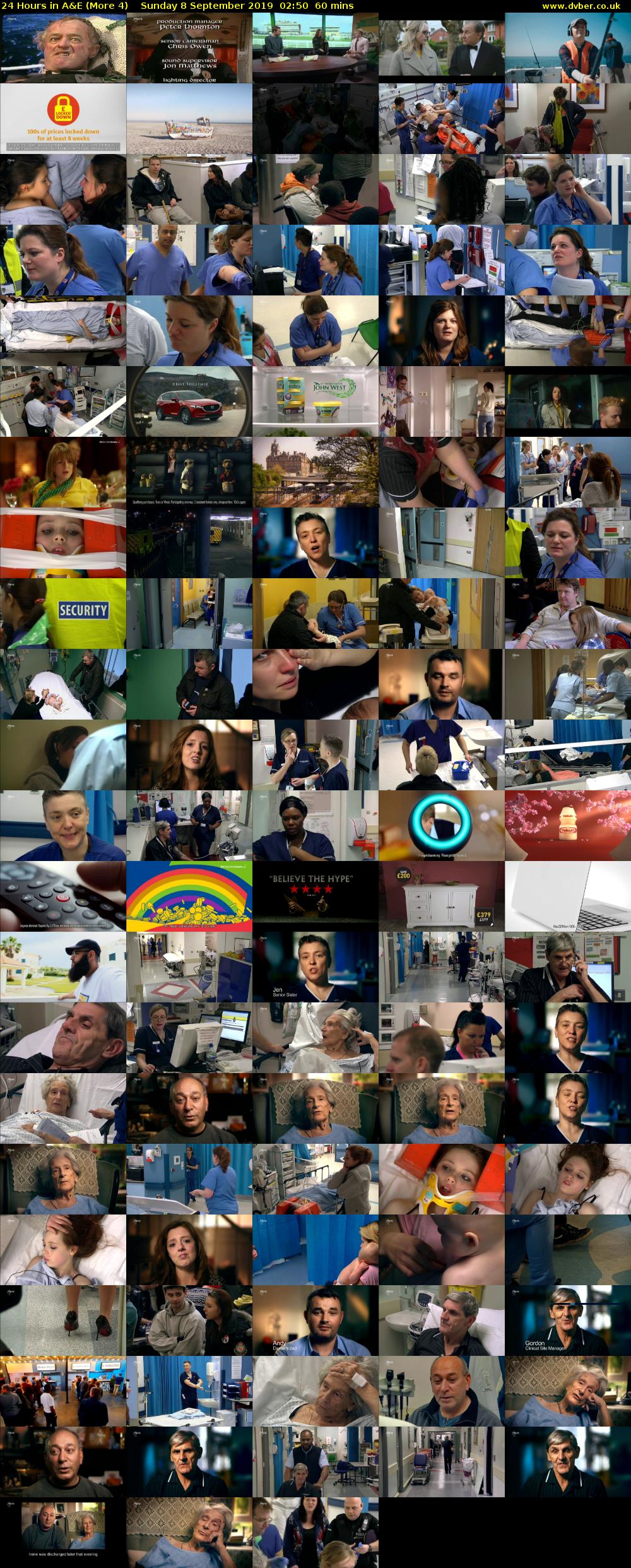 24 Hours in A&E (More 4) Sunday 8 September 2019 02:50 - 03:50