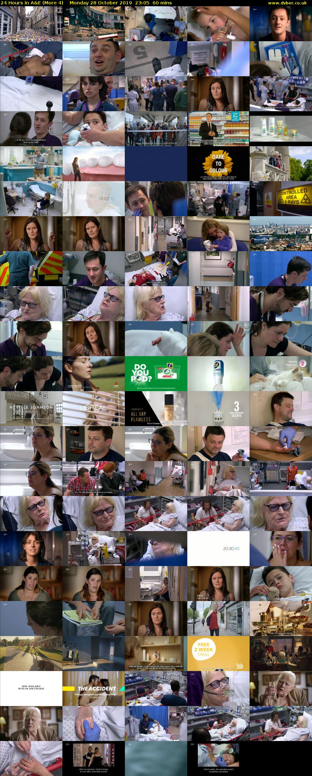 24 Hours in A&E (More 4) Monday 28 October 2019 23:05 - 00:05