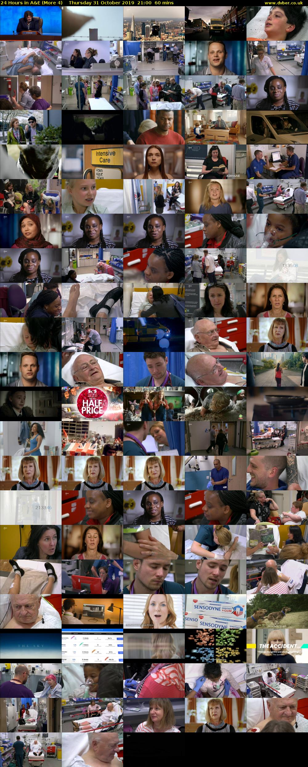 24 Hours in A&E (More 4) Thursday 31 October 2019 21:00 - 22:00
