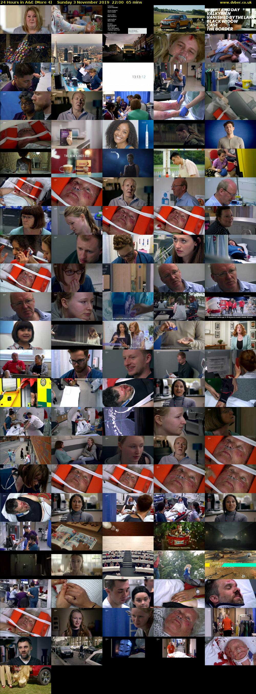 24 Hours in A&E (More 4) Sunday 3 November 2019 22:00 - 23:05