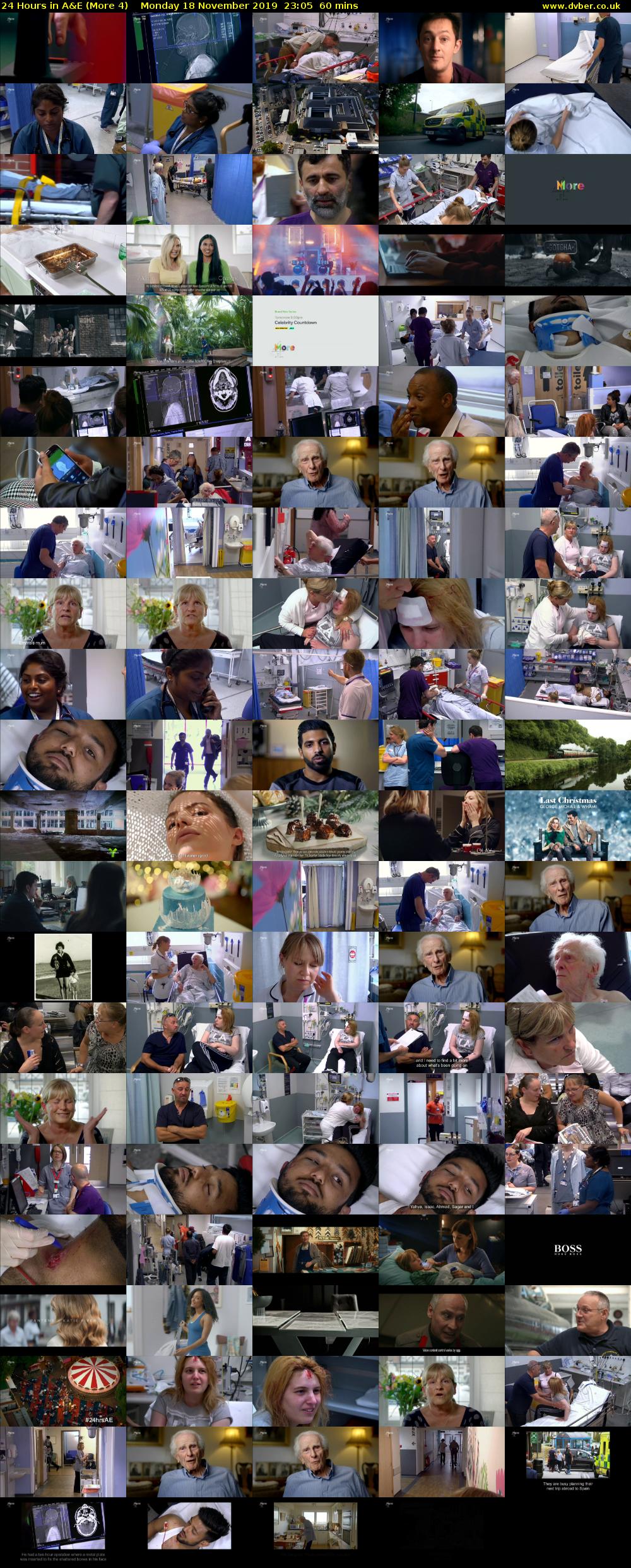 24 Hours in A&E (More 4) Monday 18 November 2019 23:05 - 00:05