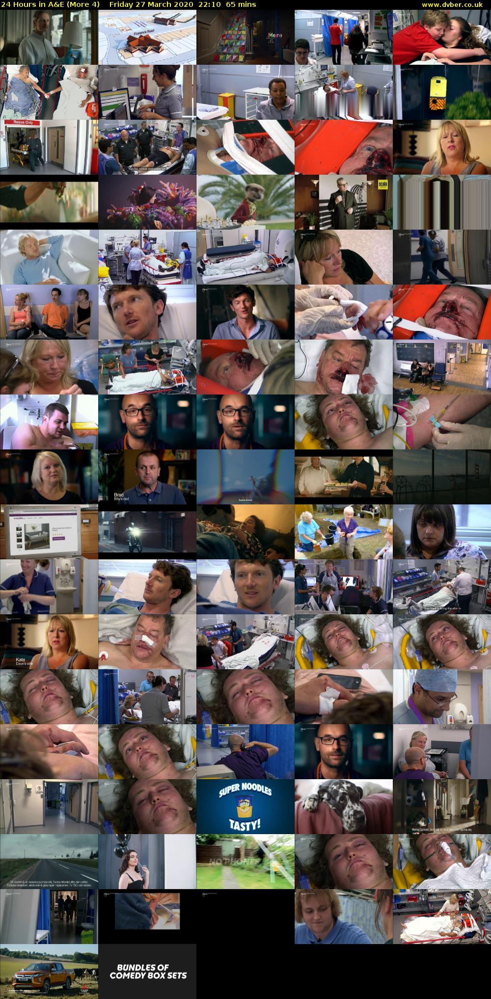 24 Hours in A&E (More 4) Friday 27 March 2020 22:10 - 23:15