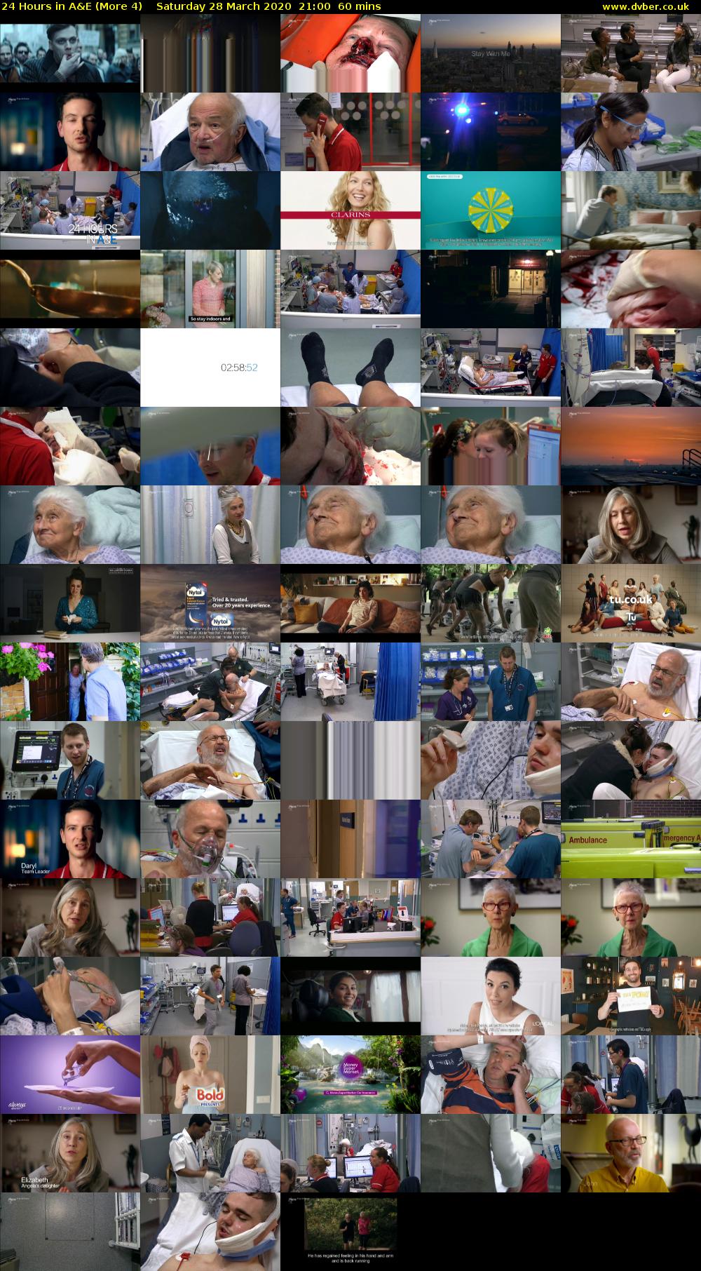 24 Hours in A&E (More 4) Saturday 28 March 2020 21:00 - 22:00