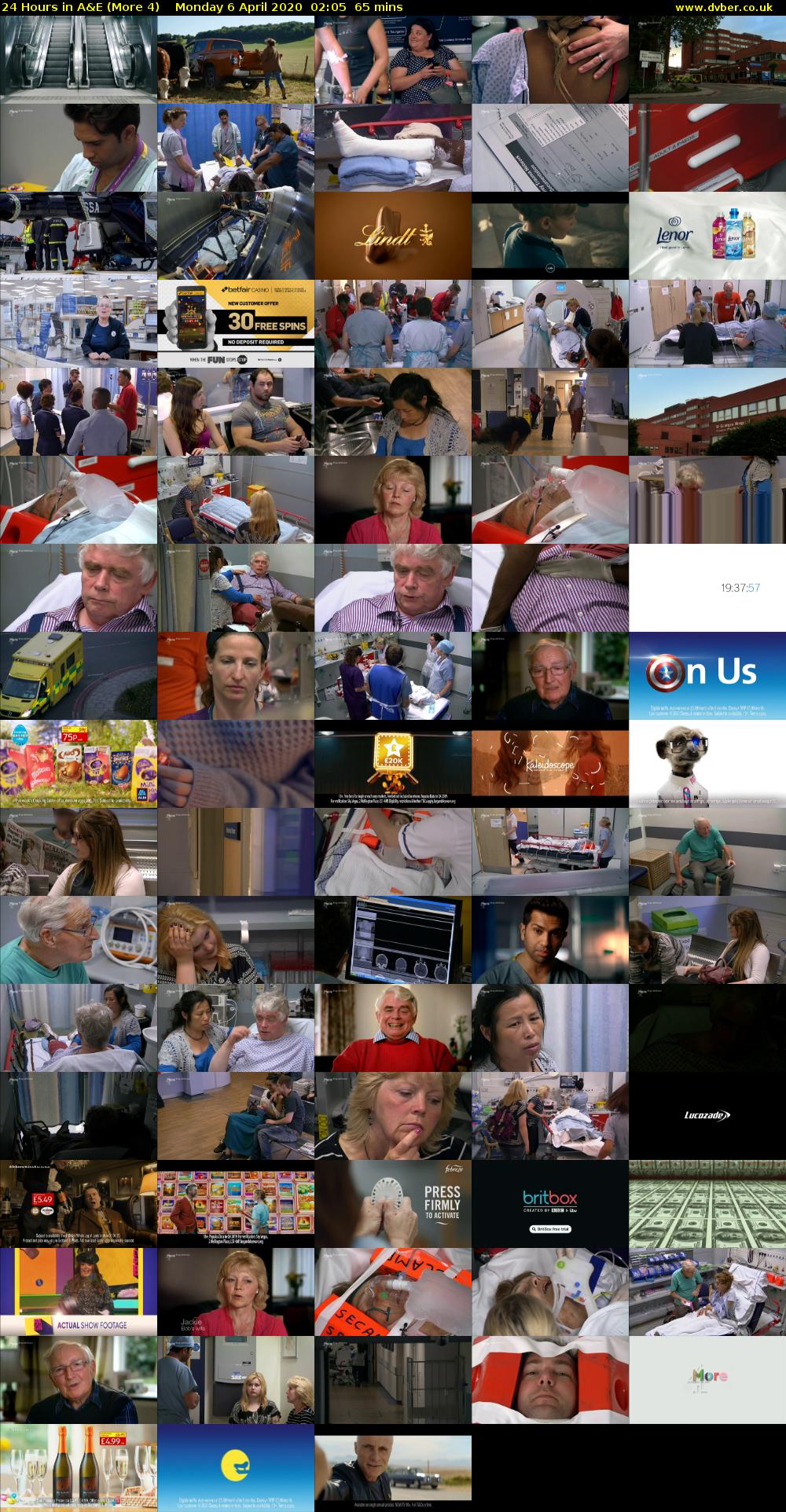 24 Hours in A&E (More 4) Monday 6 April 2020 02:05 - 03:10