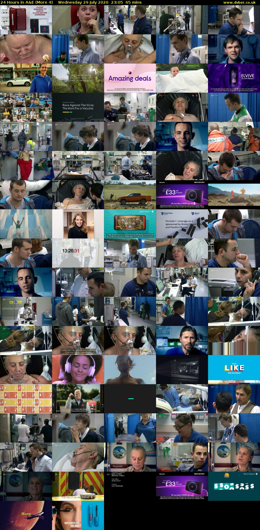 24 Hours in A&E (More 4) Wednesday 29 July 2020 23:05 - 00:10