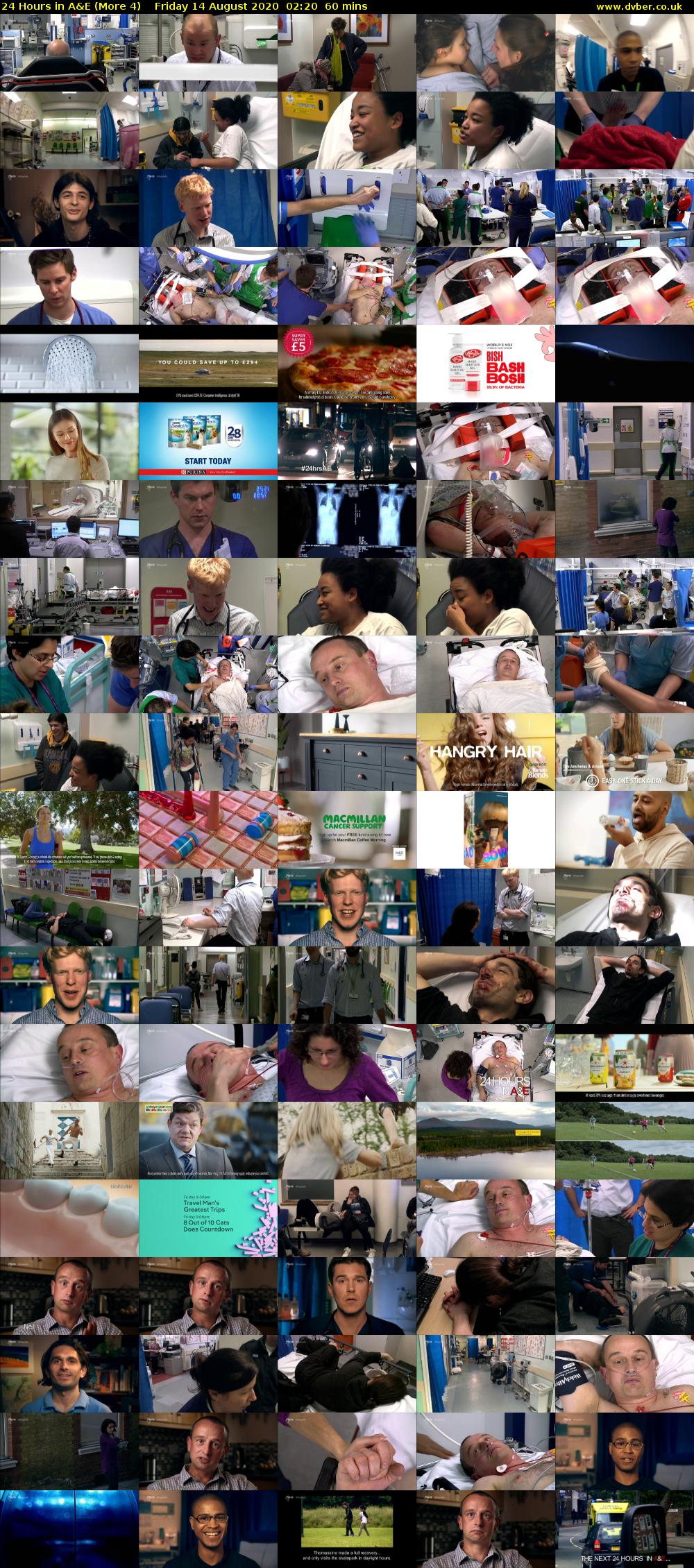 24 Hours in A&E (More 4) Friday 14 August 2020 02:20 - 03:20