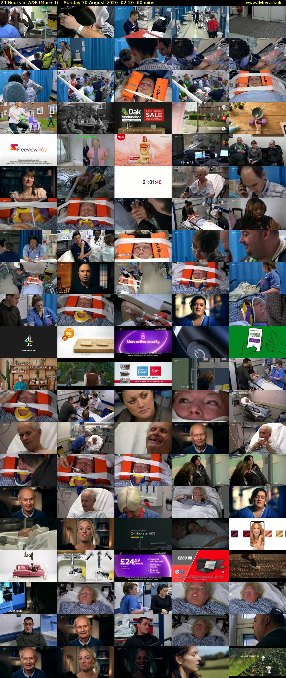 24 Hours in A&E (More 4) Sunday 30 August 2020 02:20 - 03:20