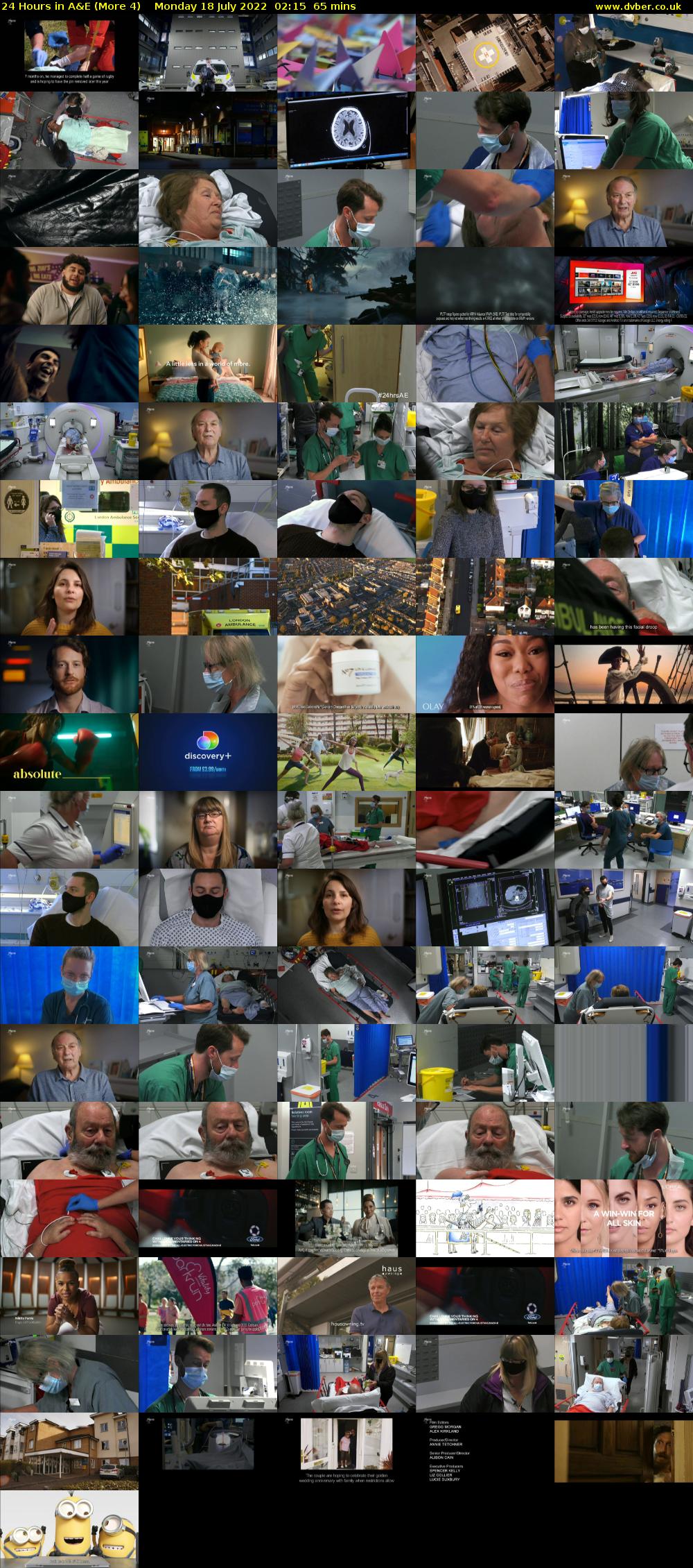 24 Hours in A&E (More 4) Monday 18 July 2022 02:15 - 03:20