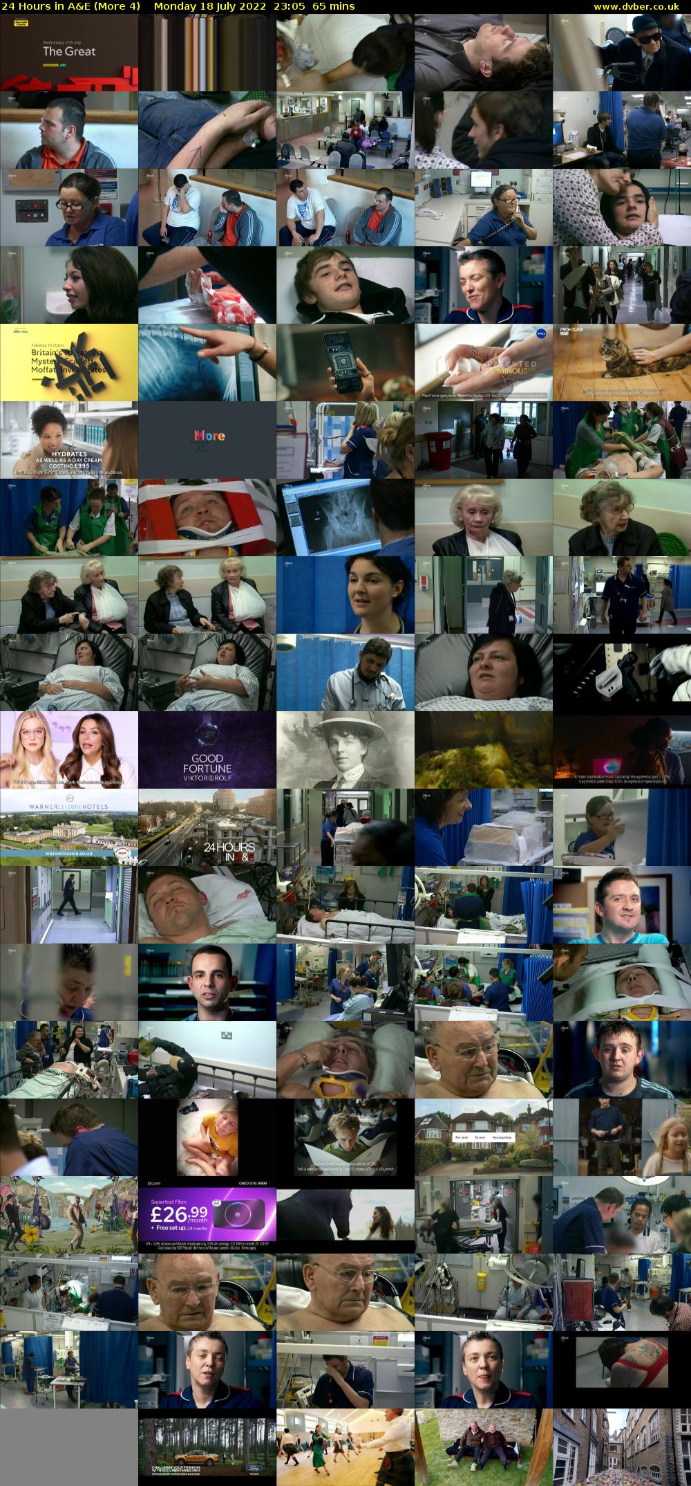 24 Hours in A&E (More 4) Monday 18 July 2022 23:05 - 00:10