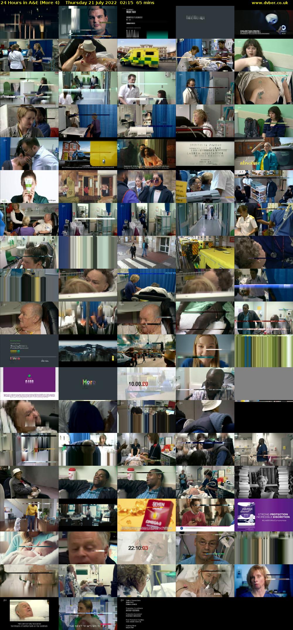24 Hours in A&E (More 4) Thursday 21 July 2022 02:15 - 03:20