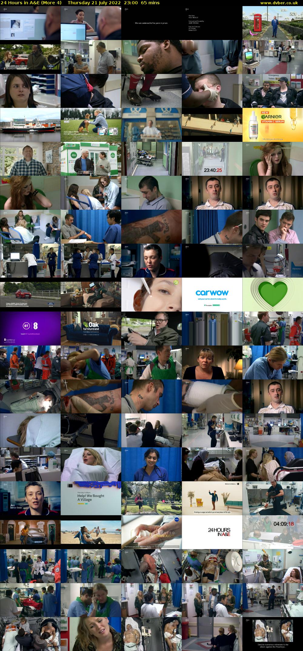 24 Hours in A&E (More 4) Thursday 21 July 2022 23:00 - 00:05