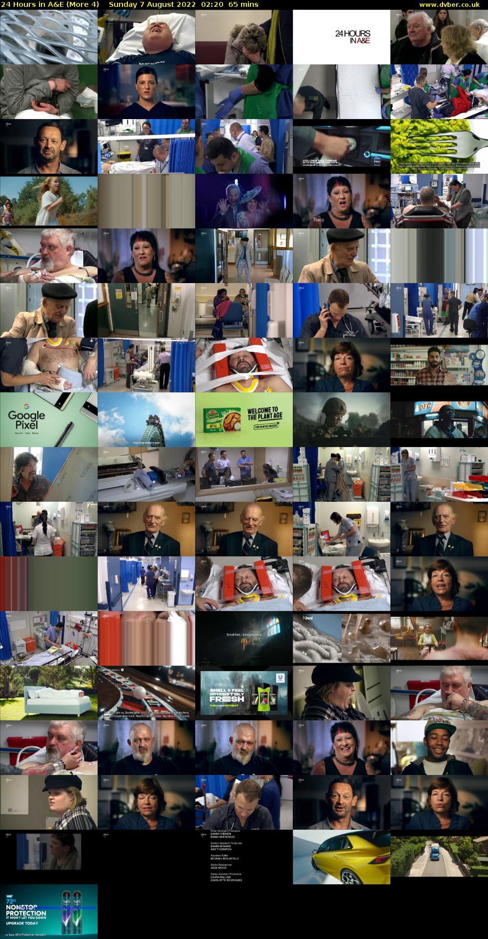 24 Hours in A&E (More 4) Sunday 7 August 2022 02:20 - 03:25