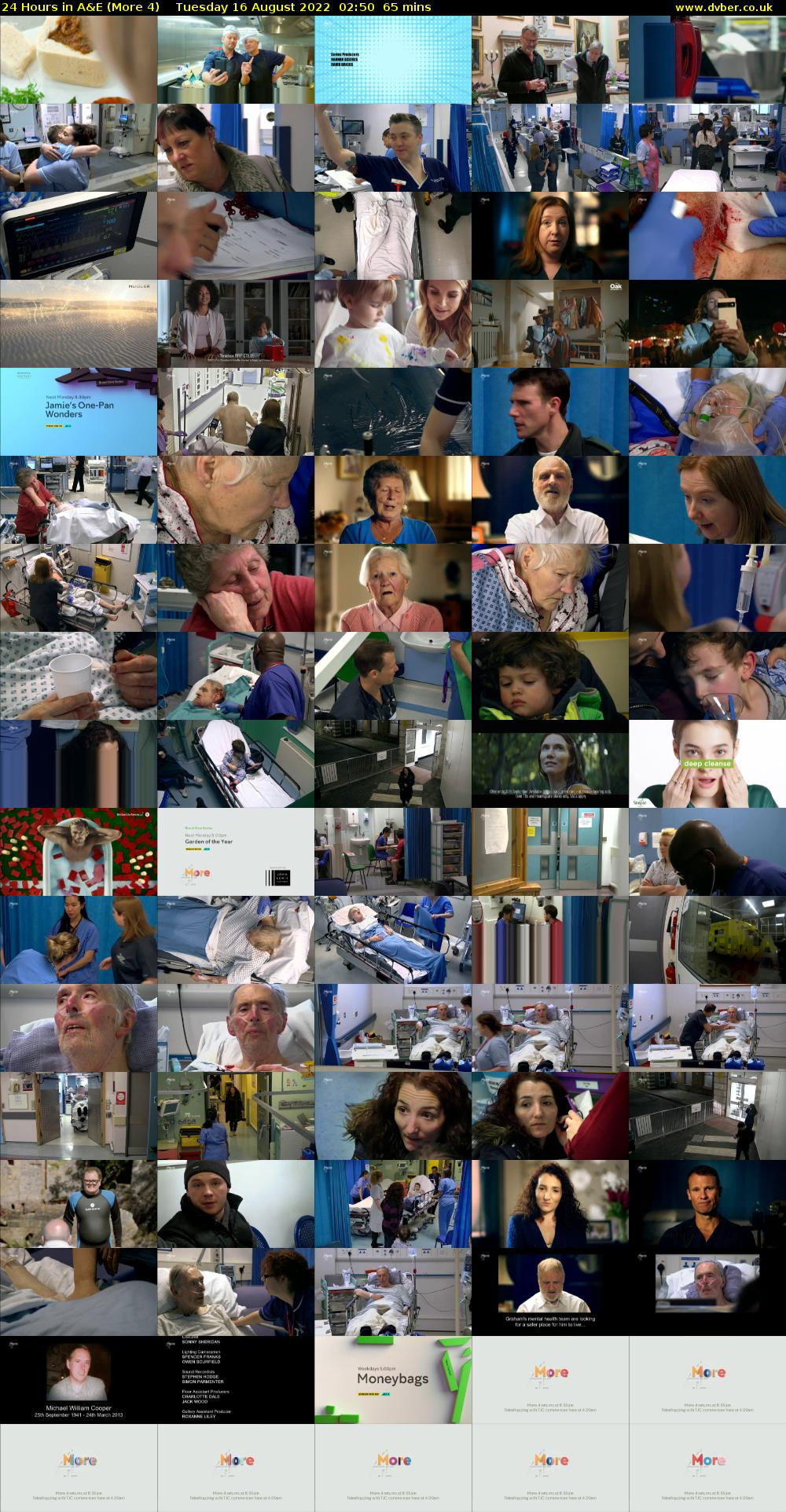 24 Hours in A&E (More 4) Tuesday 16 August 2022 02:50 - 03:55