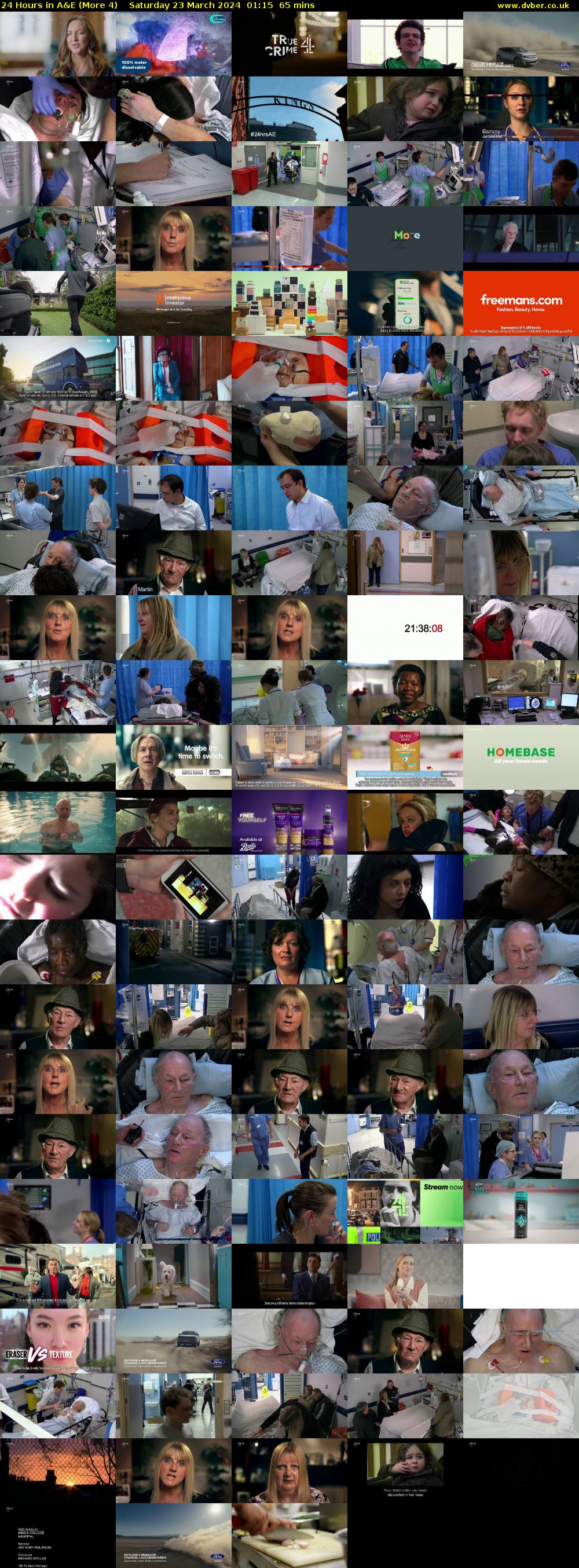 24 Hours in A&E (More 4) Saturday 23 March 2024 01:15 - 02:20