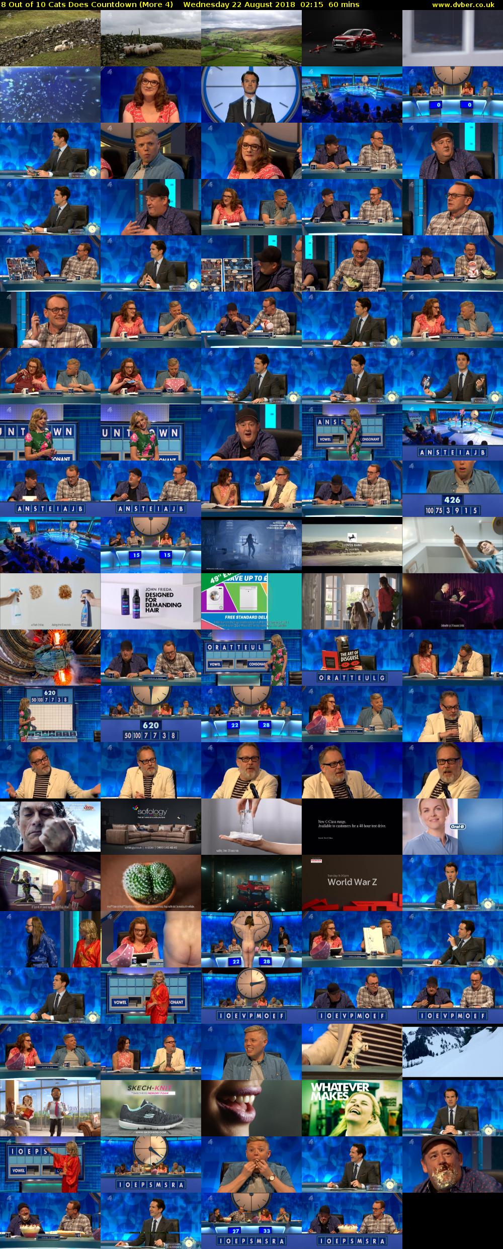 8 Out of 10 Cats Does Countdown (More 4) Wednesday 22 August 2018 02:15 - 03:15
