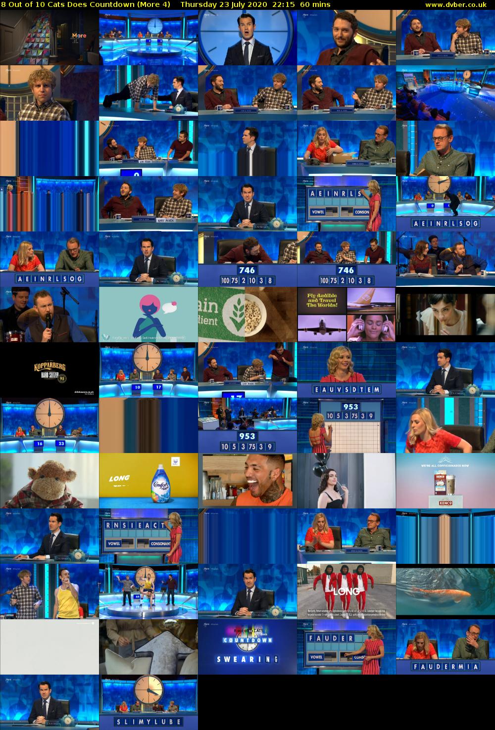8 Out of 10 Cats Does Countdown (More 4) Thursday 23 July 2020 22:15 - 23:15