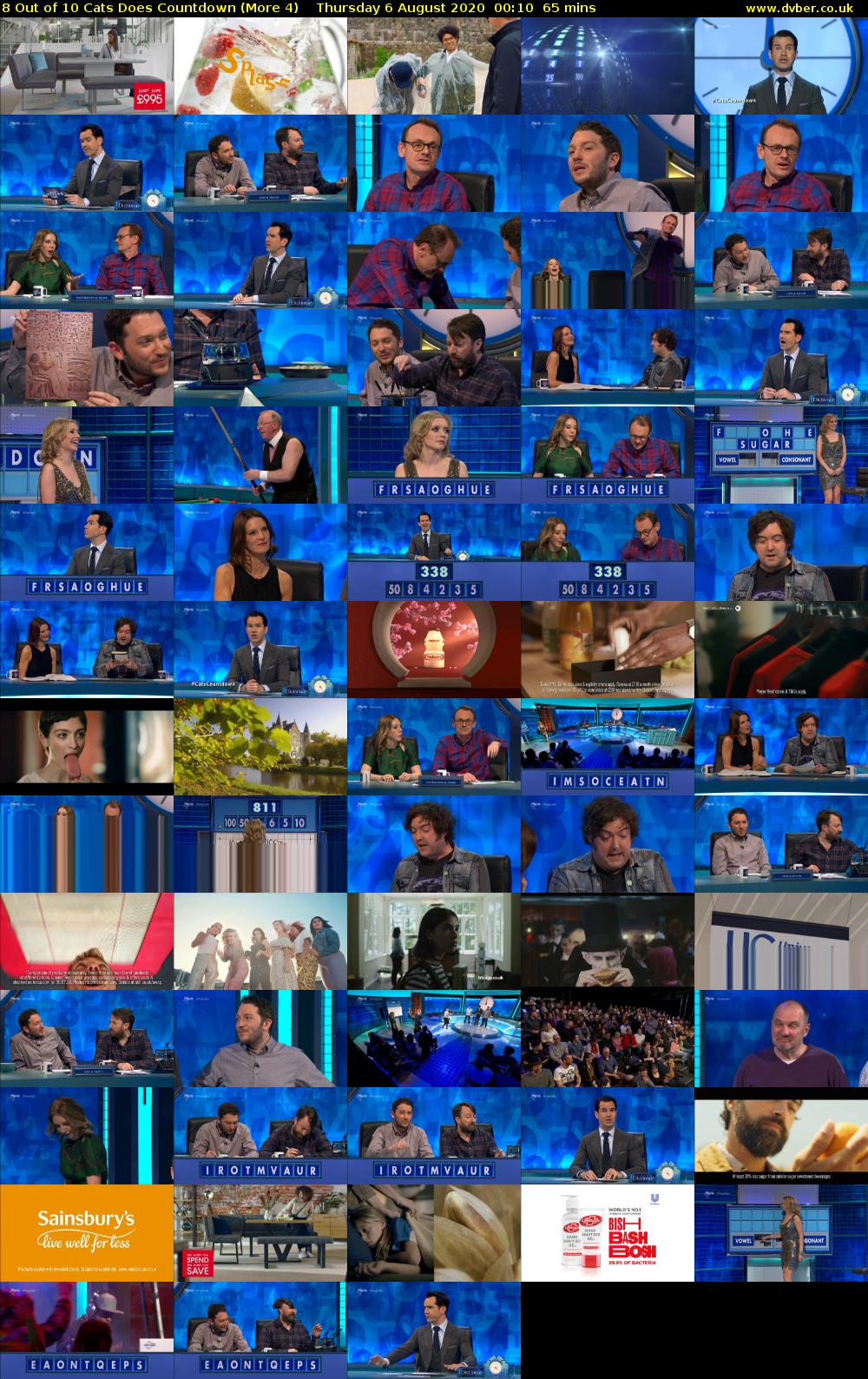8 Out of 10 Cats Does Countdown (More 4) Thursday 6 August 2020 00:10 - 01:15