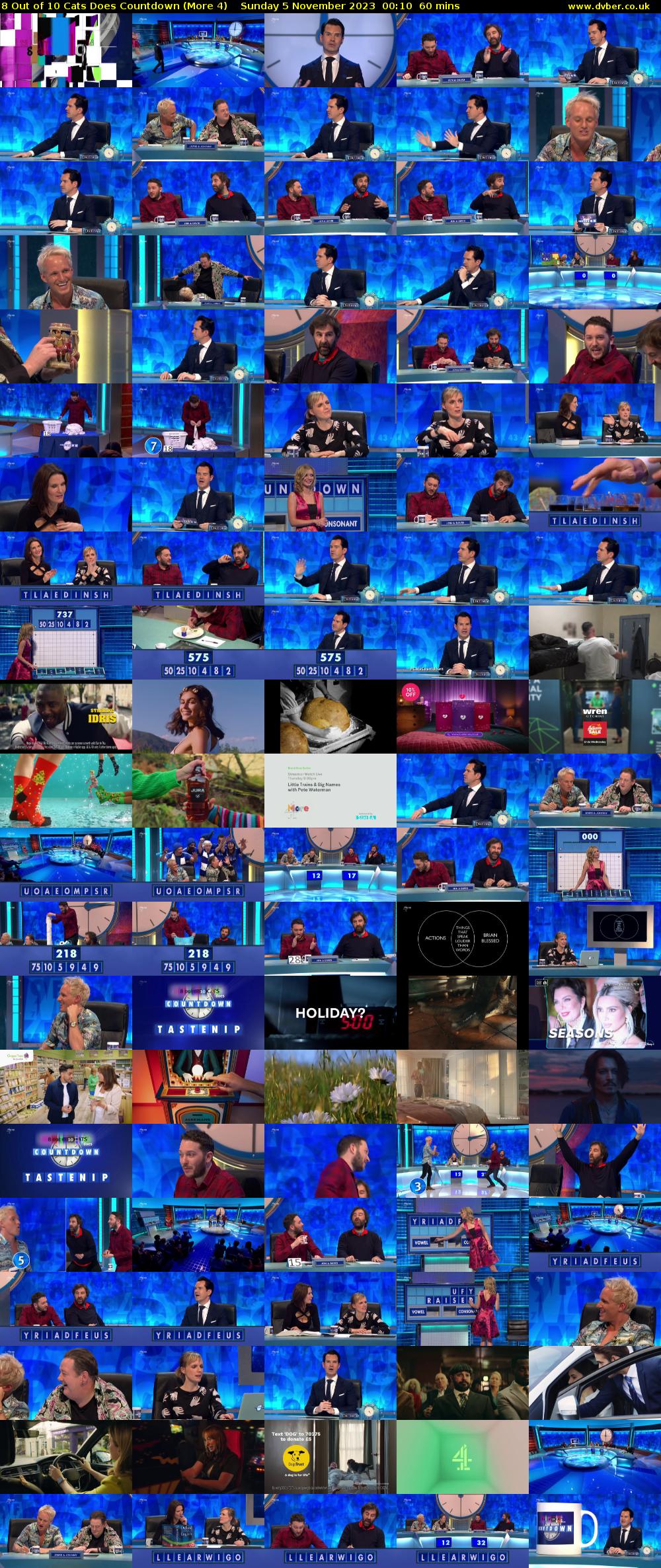 8 Out of 10 Cats Does Countdown (More 4) Sunday 5 November 2023 00:10 - 01:10