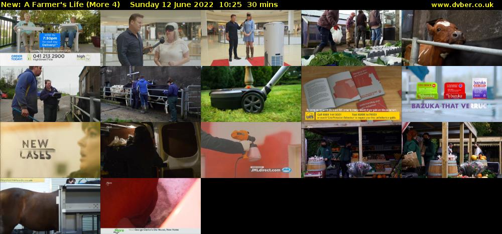 A Farmer's Life (More 4) Sunday 12 June 2022 10:25 - 10:55