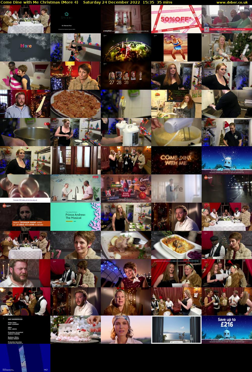 Come Dine with Me Christmas (More 4) Saturday 24 December 2022 15:35 - 16:10