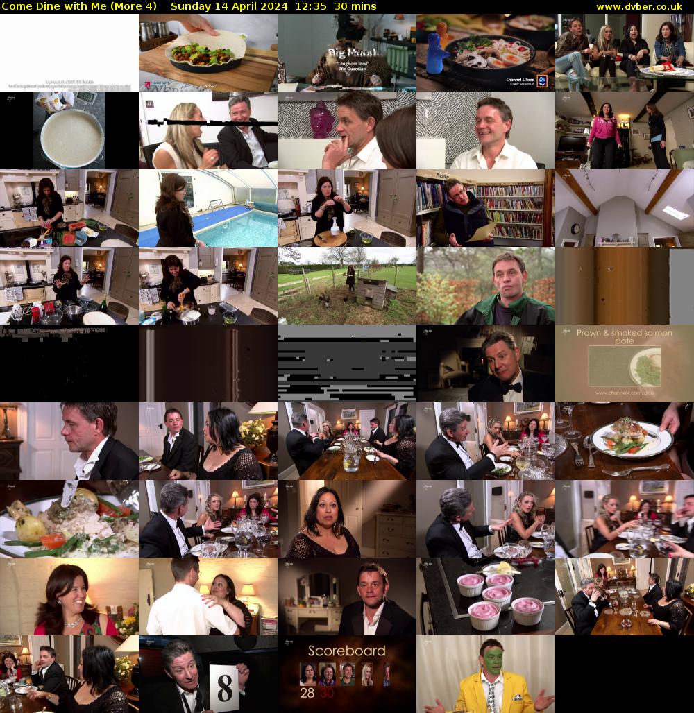 Come Dine with Me (More 4) Sunday 14 April 2024 12:35 - 13:05