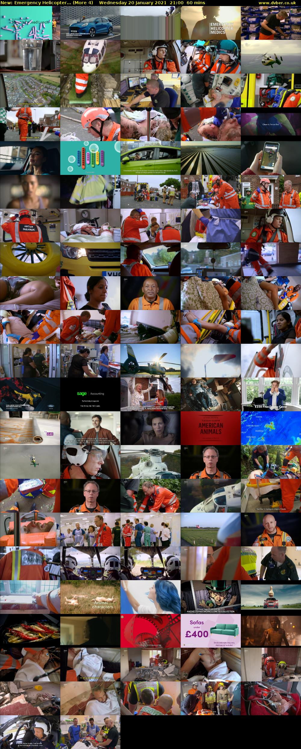 Emergency Helicopter... (More 4) Wednesday 20 January 2021 21:00 - 22:00