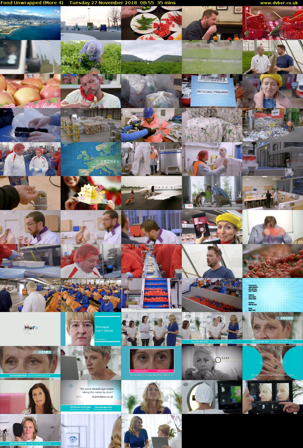 Food Unwrapped (More 4) Tuesday 27 November 2018 08:55 - 09:30