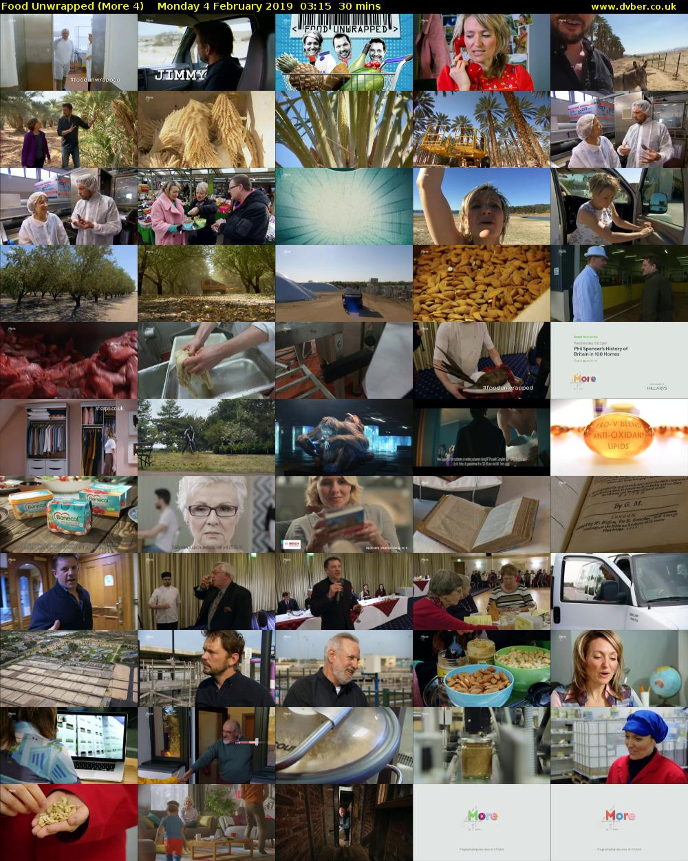 Food Unwrapped (More 4) Monday 4 February 2019 03:15 - 03:45