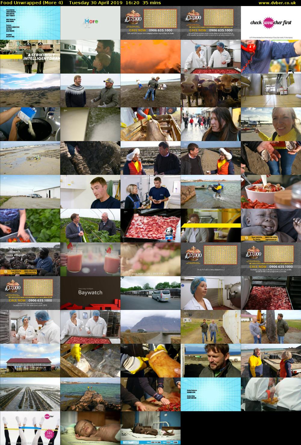 Food Unwrapped (More 4) Tuesday 30 April 2019 16:20 - 16:55