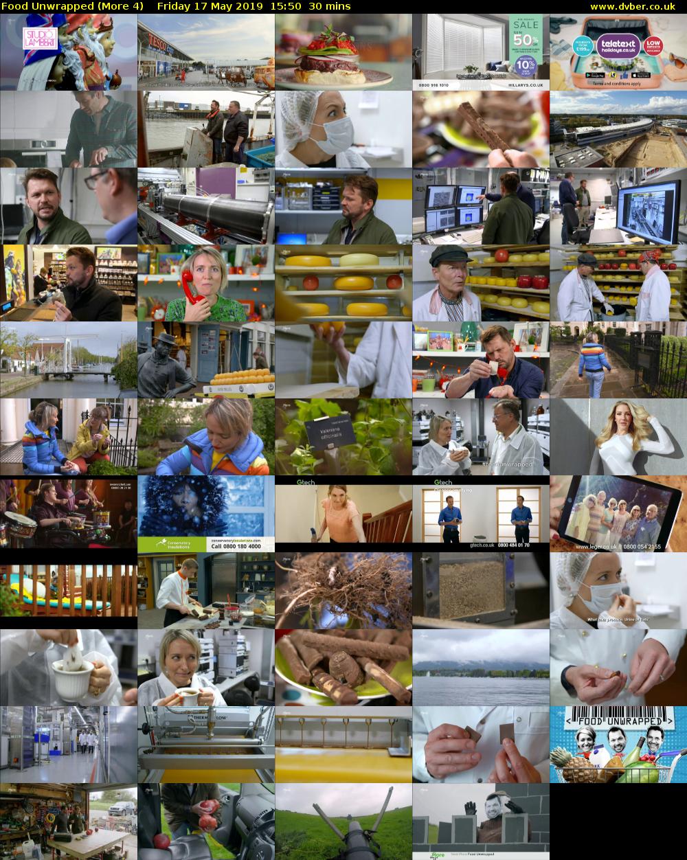 Food Unwrapped (More 4) Friday 17 May 2019 15:50 - 16:20