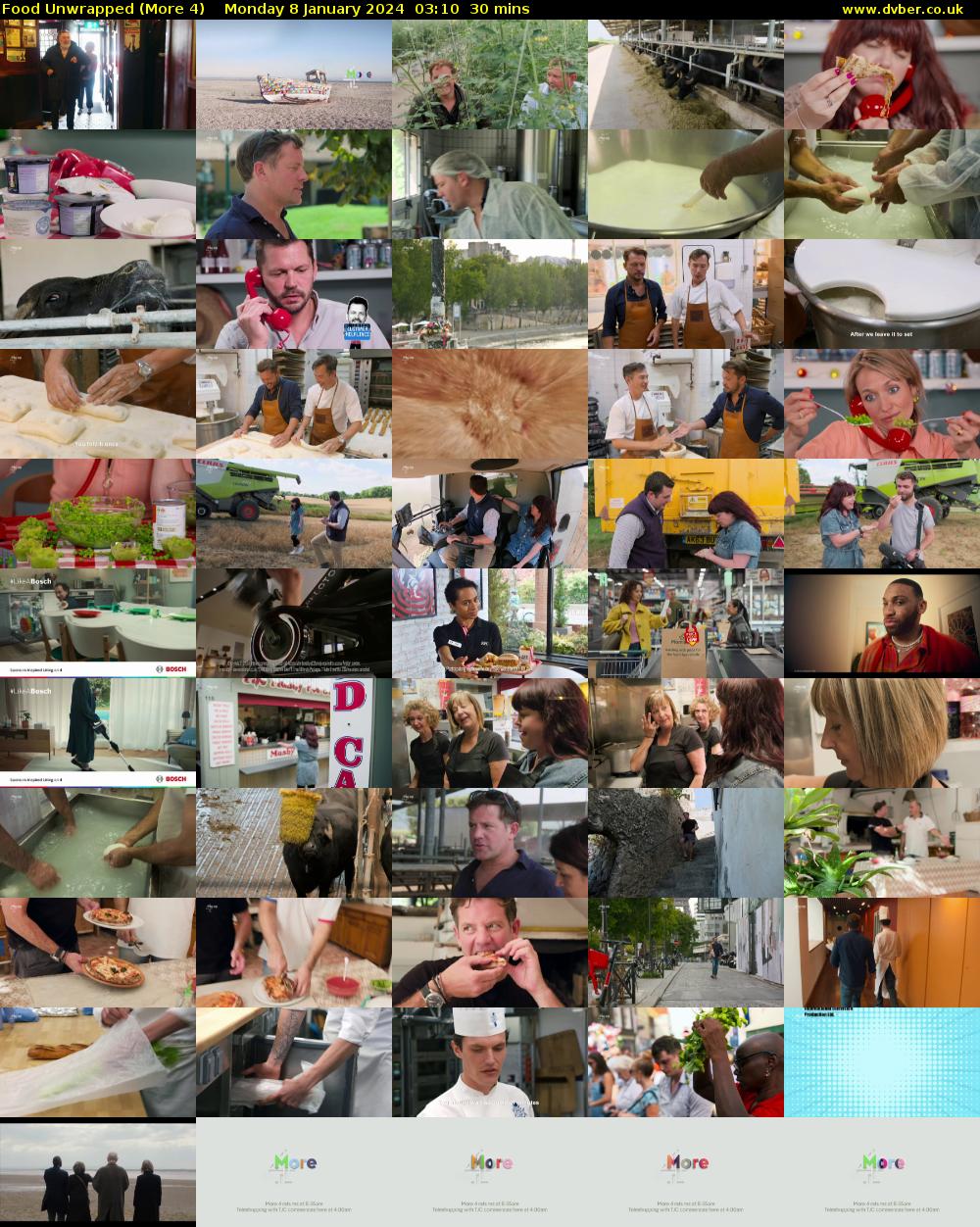 Food Unwrapped (More 4) Monday 8 January 2024 03:10 - 03:40